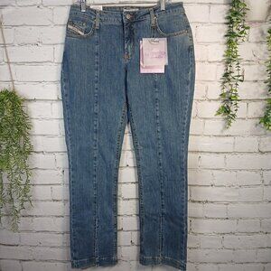 WOMENS HOUSTON LOW RISE TWENTY X JEANS, SLIM FIT BOOT CUT, Y2K SIZE 11/12 NWT
